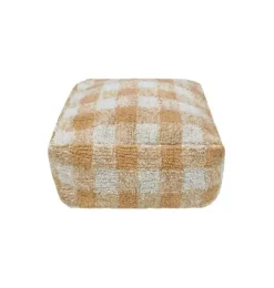 Janie and Jack Decorative Pillows And Throws-Pouf Vichy honey