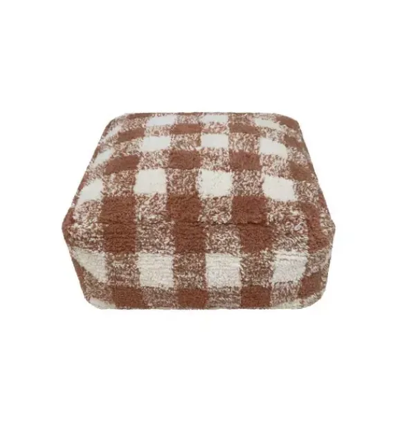 Janie and Jack Decorative Pillows And Throws-Pouf Vichy toffee