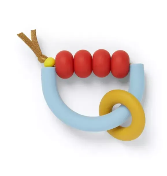 Janie and Jack Teethers And Bottles-Primary Arch Ring Teether multi