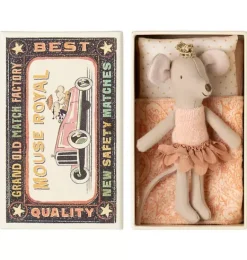 Janie and Jack Dolls-Princess mouse, Little sister in matchbox multi