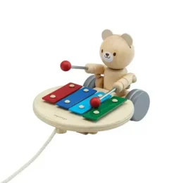 Janie and Jack Musical Instruments-Pull Along Musical Bear multi