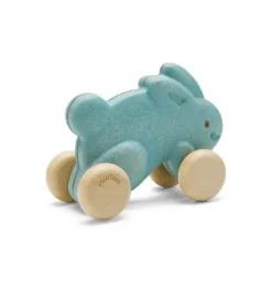 Janie and Jack Development Toys-PUSH ALONG BUNNY-LIGHT BLUE multi