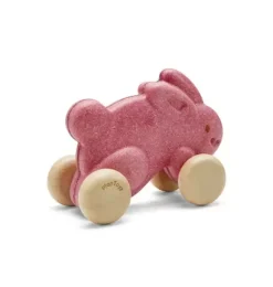 Janie and Jack Development Toys-PUSH ALONG BUNNY-PINK multi