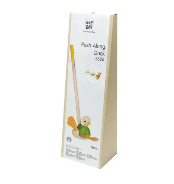 Janie and Jack Development Toys-Push Along Duck multi