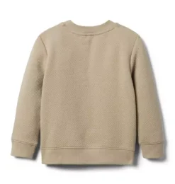 Janie and Jack Sweaters & Sweatshirts-Quilted Jacquard Sweatshirt oatmeal