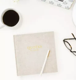 Janie and Jack Desk Accessories-Quotes to Remember Book flax