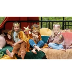 Janie and Jack Kids Accessories|Dress Up-"” Cat mask gold sequins
