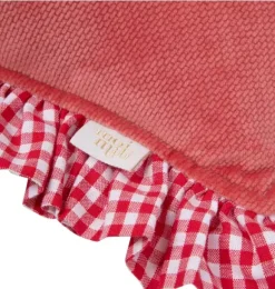 Janie and Jack Seasonal Décor|Decorative Pillows And Throws-"" Heart Pillow with Checke Frill red