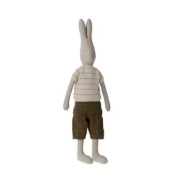 Janie and Jack Stuffed Animals-Rabbit in Pants & Knitted Sweater, Size 5 multi