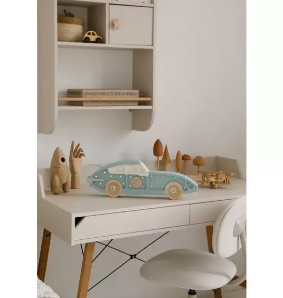 Janie and Jack Lighting-Race Car retro blue