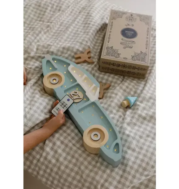 Janie and Jack Lighting-Race Car retro blue