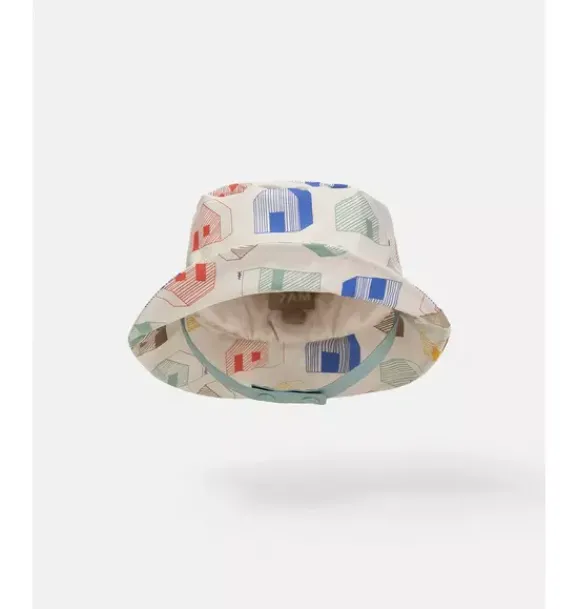 Janie and Jack Kids Accessories-Rain Bucket Hat print house teal