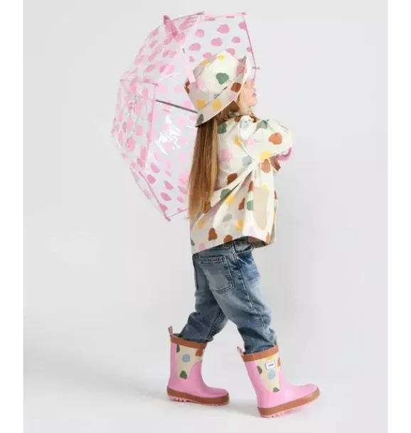 Janie and Jack Kids Accessories-Rain Bucket Hat print tree beige