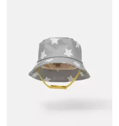 Janie and Jack Kids Accessories-Rain Bucket Hat print star yellow