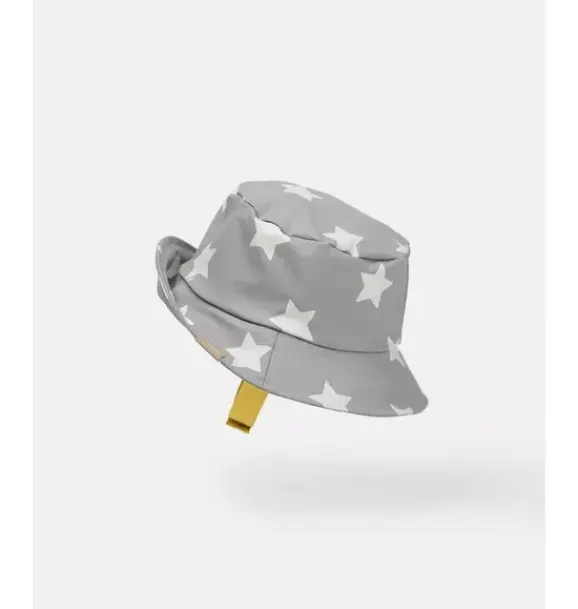 Janie and Jack Kids Accessories-Rain Bucket Hat print star yellow