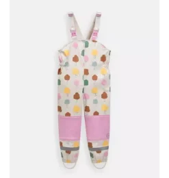 Janie and Jack Kids Clothing-Rain Suspender Pants print tree beige
