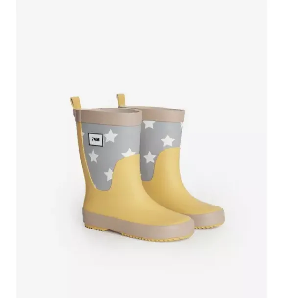 Janie and Jack Kids Shoes|Shoes-Rainboots print star yellow