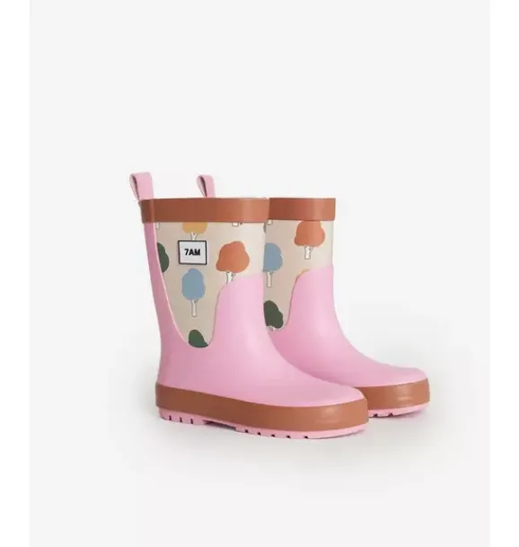 Janie and Jack Kids Shoes|Shoes-Rainboots print tree beige