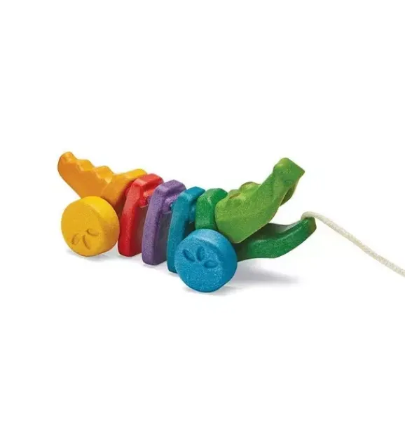 Janie and Jack Development Toys-Rainbow Alligator multi