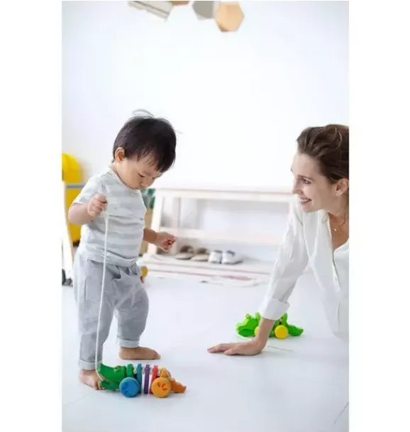 Janie and Jack Development Toys-Rainbow Alligator multi