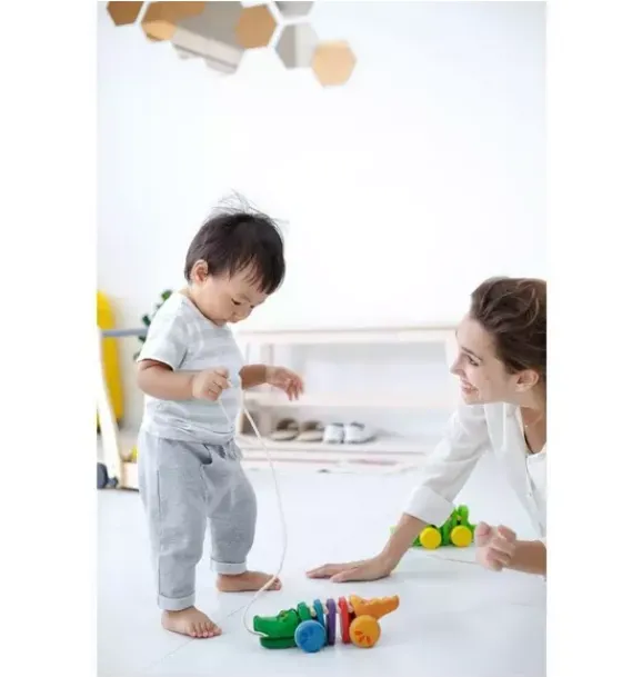 Janie and Jack Development Toys-Rainbow Alligator multi