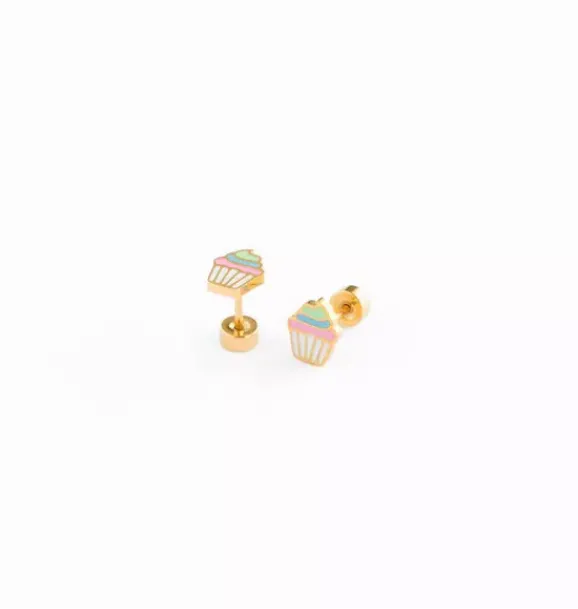 Janie and Jack Jewelry|Jewelry-Rainbow Cupcake Stud Earring multi