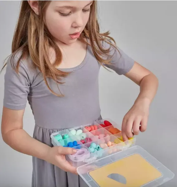 Janie and Jack Kids Accessories|Jewelry-Rainbow DIY Sensory Necklace Kit multi