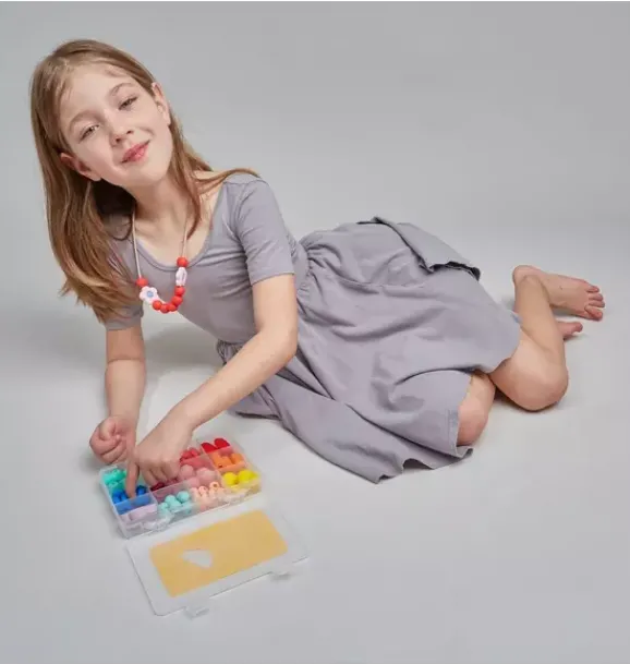 Janie and Jack Kids Accessories|Jewelry-Rainbow DIY Sensory Necklace Kit multi