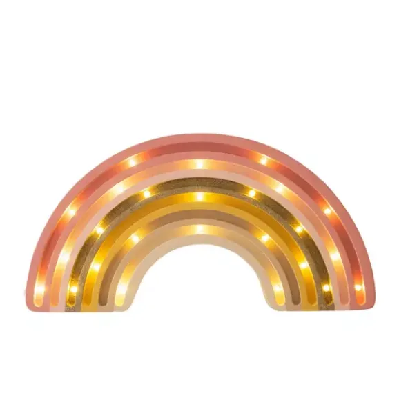 Janie and Jack Lighting-Rainbow Lamp golden rose