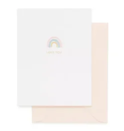 Janie and Jack Stationery-Rainbow, Love You Greeting Card multi