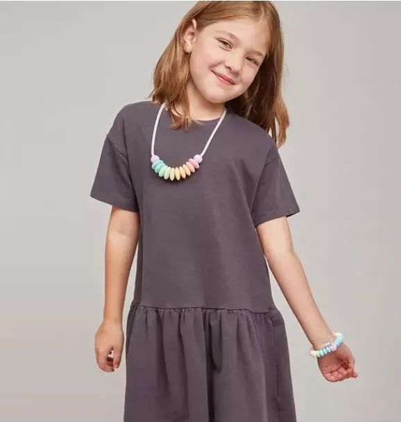 Janie and Jack Kids Accessories|Jewelry-Rainbow Sherbet Sensory Necklace pastel