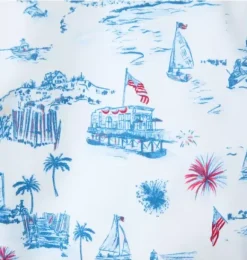 Janie and Jack One-pieces|Family Matching-Recycled Americana Toile Swimsuit white americana toile
