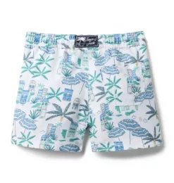 Janie and Jack Swim Trunks|Boy-Recycled Coastal Getaway Swim Trunk white coastal getaway