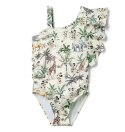 Janie and Jack Disney Mickey Mouse Safari|One-pieces-Recycled Disney Mickey Mouse Safari Swimsuit freshwater pearl mickey mouse safari
