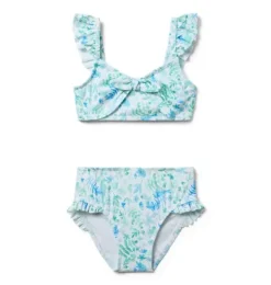 Janie and Jack Two-pieces|Girl-Recycled Floral 2-Piece Swimsuit white floral