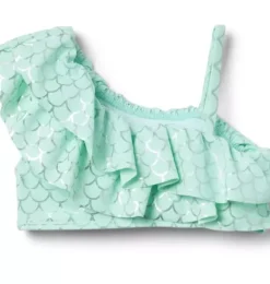 Janie and Jack Two-pieces|Girl-Recycled Mermaid 2-Piece Swimsuit light aqua scale