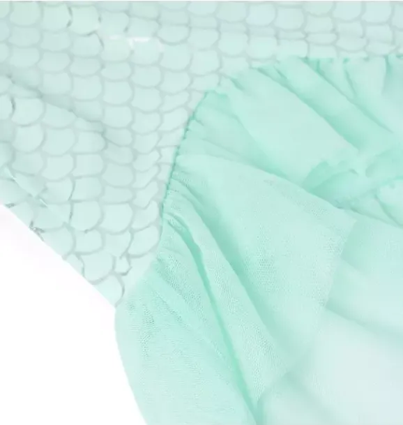 Janie and Jack Accessories|Swim & Cover-ups-Recycled Mermaid Tail Skirt Cover-Up light aqua scale