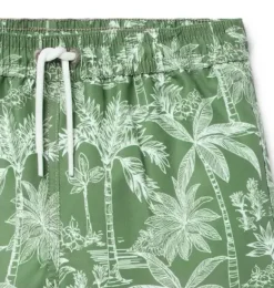 Janie and Jack Swim Trunks|Swim-Recycled Palm Swim Trunk coastline green palm