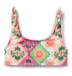 Janie and Jack Two-pieces|Family Matching-Recycled Palm Tile 2-Piece Swimsuit sweet pink palm tile