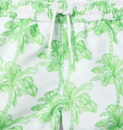 Janie and Jack Swim Trunks|Family Matching-Recycled Palm Tree Swim Trunk new leaf palm tree