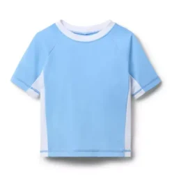 Janie and Jack Rash Guards|Boy-Recycled Rash Guard blue stream