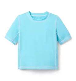 Janie and Jack Rash Guards|Boy-Recycled Rash Guard turquoise sky
