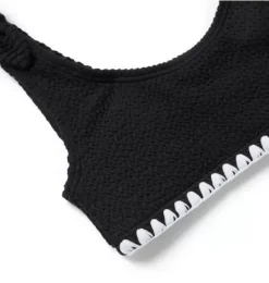 Janie and Jack Two-pieces|Girl-Recycled Textured 2-Piece Swimsuit jj black