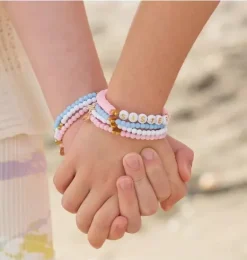 Janie and Jack Jewelry|Kids Accessories-Red, White, and Blue Heart Bracelet Set