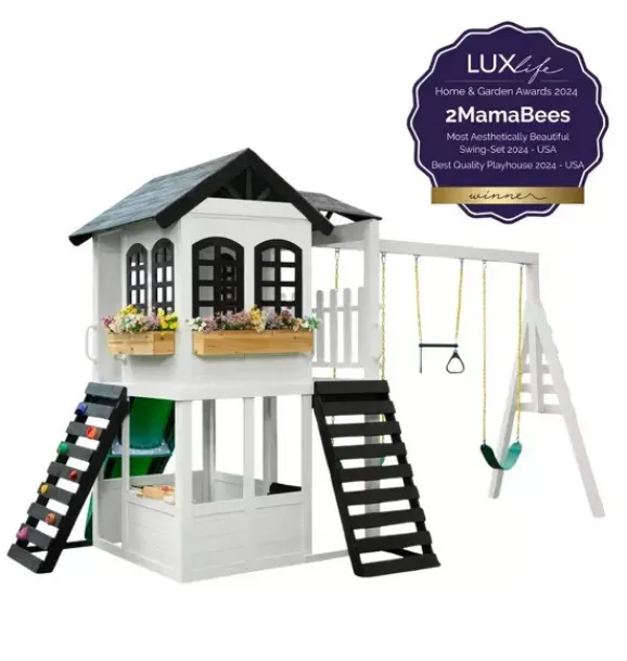 Janie and Jack Playsets-Reign Swing Set white