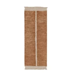 Janie and Jack Rugs-Reversible Washable Runner Rug Duetto toffee