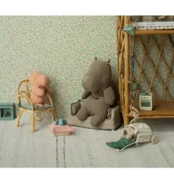 Janie and Jack Stuffed Animals-Rhino, Medium - light brown
