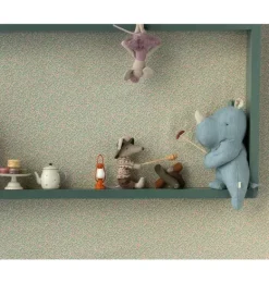 Janie and Jack Stuffed Animals-Rhino, Small - Blue/Sand blue sand