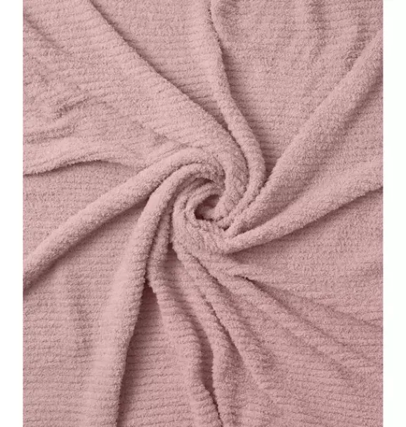 Janie and Jack Nursery|Blankets And Quilts-Ribbed Blanket Fuzzy ash rose