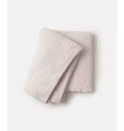 Janie and Jack Nursery|Blankets And Quilts-Ribbed Blanket Fuzzy ecru